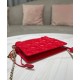 Replica Mini borsa Dior Lady Dior con manico superiore con coulisse S0981 rossa Replica Mini borsa Dior Lady Dior con manico superiore con coulisse S0981 rossa
