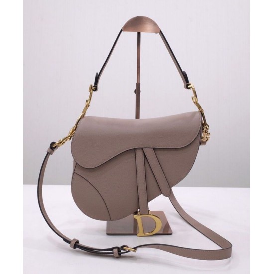 Replica Borsa da sella Christian Dior con cinturino caffè scuro Replica Borsa da sella Christian Dior con cinturino caffè scuro