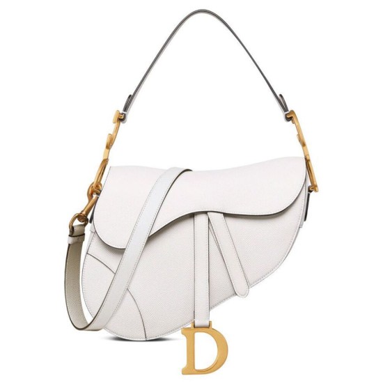 Replica Borsa da sella Christian Dior con cinturino bianco Replica Borsa da sella Christian Dior con cinturino bianco
