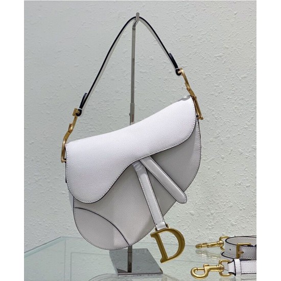 Replica Borsa da sella Christian Dior con cinturino bianco Replica Borsa da sella Christian Dior con cinturino bianco