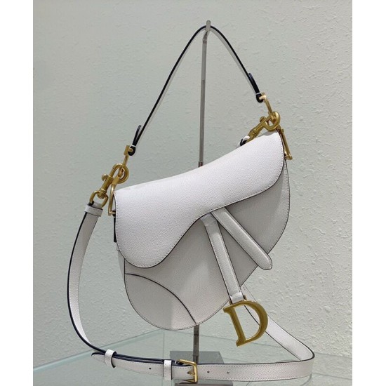 Replica Borsa da sella Christian Dior con cinturino bianco Replica Borsa da sella Christian Dior con cinturino bianco