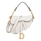 Replica Christian Dior Mini borsa a sella con cinturino bianco Replica Christian Dior Mini borsa a sella con cinturino bianco