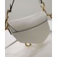 Replica Christian Dior Mini borsa a sella con cinturino bianco Replica Christian Dior Mini borsa a sella con cinturino bianco