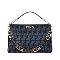 Borsa con zip Fendi O'Lock 8BR805 blu