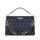 Replica Borsa con zip Fendi O'Lock 8BR805 blu Replica Borsa con zip Fendi O'Lock 8BR805 blu