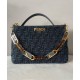 Replica Borsa con zip Fendi O'Lock 8BR805 blu Replica Borsa con zip Fendi O'Lock 8BR805 blu