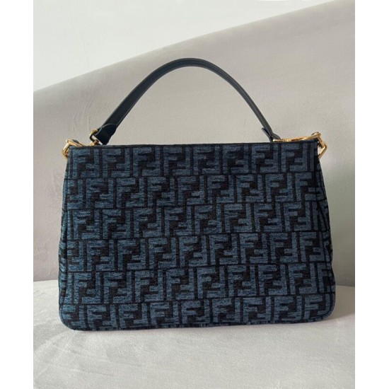 Replica Borsa con zip Fendi O'Lock 8BR805 blu Replica Borsa con zip Fendi O'Lock 8BR805 blu