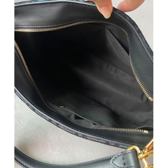 Replica Borsa con zip Fendi O'Lock 8BR805 blu Replica Borsa con zip Fendi O'Lock 8BR805 blu