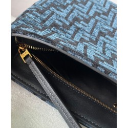 Borsa con zip Fendi O'Lock 8BR805 blu