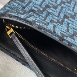 Borsa con zip Fendi O'Lock 8BR805 blu