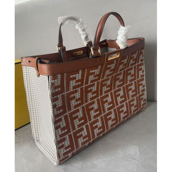 Replica Fendi X-Tote Bag 8BH374 Caffè