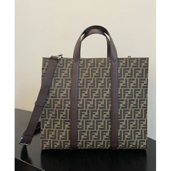 Replica Borsa Shopper Fendi 7VA390 Caffè Replica Borsa Shopper Fendi 7VA390 Caffè