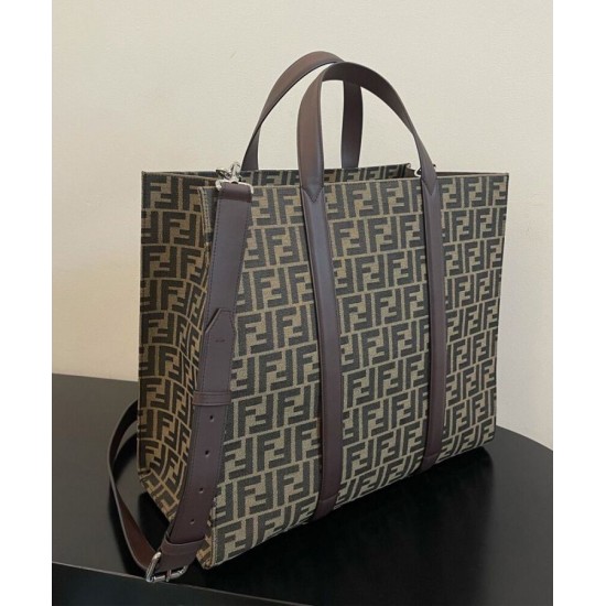 Replica Borsa Shopper Fendi 7VA390 Caffè Replica Borsa Shopper Fendi 7VA390 Caffè