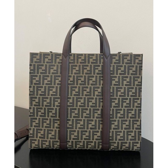 Replica Borsa Shopper Fendi 7VA390 Caffè Replica Borsa Shopper Fendi 7VA390 Caffè