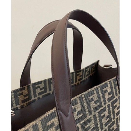 Replica Borsa Shopper Fendi 7VA390 Caffè Replica Borsa Shopper Fendi 7VA390 Caffè
