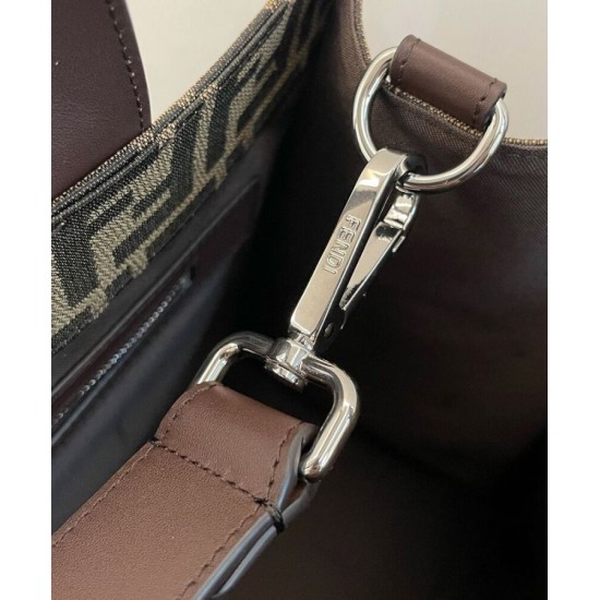 Replica Borsa Shopper Fendi 7VA390 Caffè Replica Borsa Shopper Fendi 7VA390 Caffè