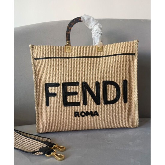 Replica Borsa tote media Fendi Sunshine 8BH386 Albicocca Replica Borsa tote media Fendi Sunshine 8BH386 Albicocca