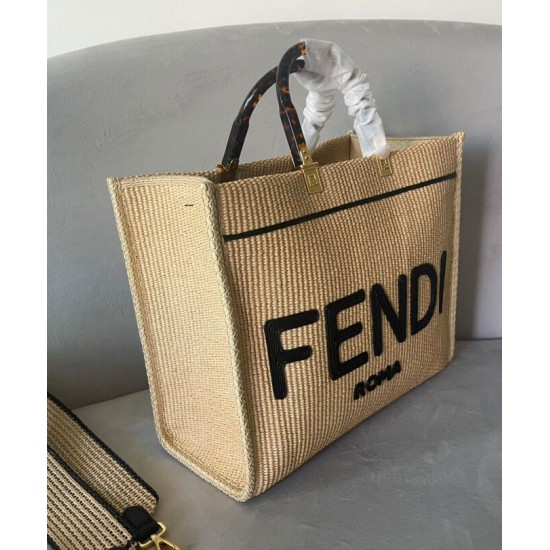 Replica Borsa tote media Fendi Sunshine 8BH386 Albicocca Replica Borsa tote media Fendi Sunshine 8BH386 Albicocca