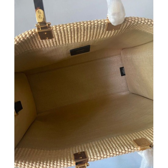 Replica Borsa tote media Fendi Sunshine 8BH386 Albicocca Replica Borsa tote media Fendi Sunshine 8BH386 Albicocca