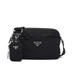 Borsa a tracolla Prada Re-Nylon 1BC167 nera