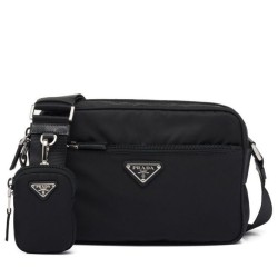 Borsa a tracolla Prada Re-Nylon 1BC167 nera