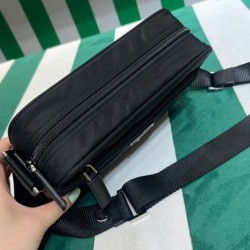Borsa a tracolla Prada Re-Nylon 1BC167 nera