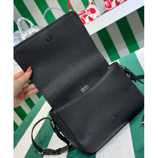 Replica Borsa a tracolla Prada 1BD314 nera Replica Borsa a tracolla Prada 1BD314 nera