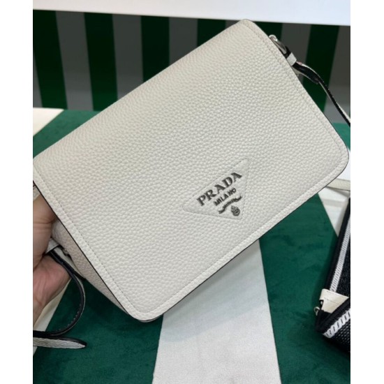 Replica Borsa a tracolla Prada 1BD314 bianca Replica Borsa a tracolla Prada 1BD314 bianca