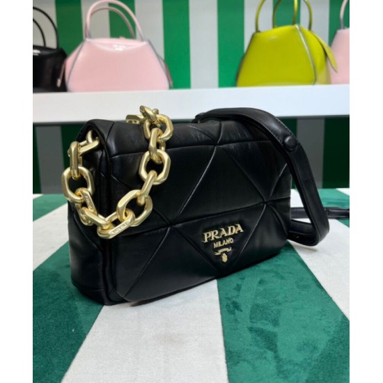 Replica Borsa a tracolla Prada System Nappa Patchwork 1BD328 nera Replica Borsa a tracolla Prada System Nappa Patchwork 1BD328 nera