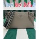 Replica Borsa a tracolla Prada 1BH050 grigia