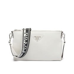 Borsa a tracolla Prada 1BH050 Crema