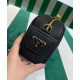 Replica Borsa a tracolla in pelle Prada 1BH187 nera