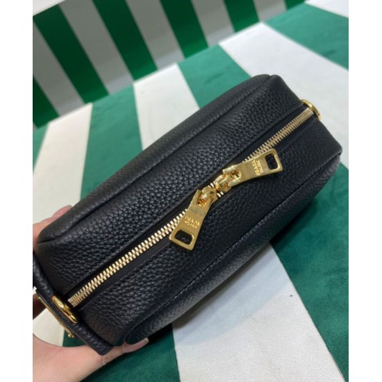 Replica Borsa a tracolla in pelle Prada 1BH187 nera