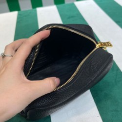 Borsa a tracolla in pelle Prada 1BH187 nera