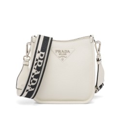 Borsa a tracolla Prada Mini 1BH191 Crema
