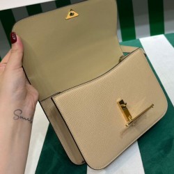 Borsa a spalla Prada Saffiano Albicocca