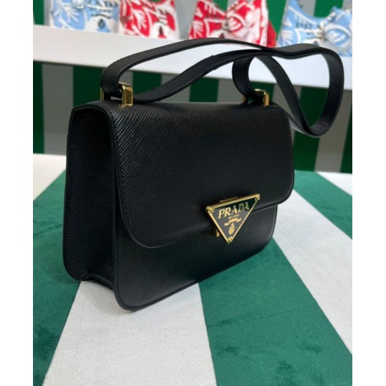 Replica Borsa a tracolla Prada Saffiano nera Replica Borsa a tracolla Prada Saffiano nera
