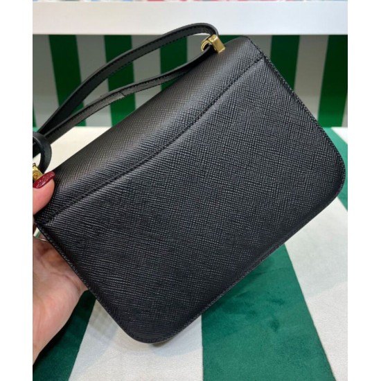 Replica Borsa a tracolla Prada Saffiano nera Replica Borsa a tracolla Prada Saffiano nera