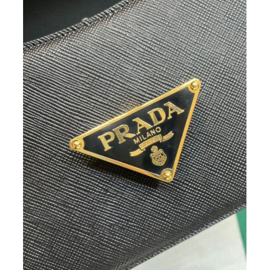 Replica Borsa a tracolla Prada Saffiano nera Replica Borsa a tracolla Prada Saffiano nera