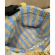 Replica Prada Borsa tote grande in rafia blu Replica Prada Borsa tote grande in rafia blu