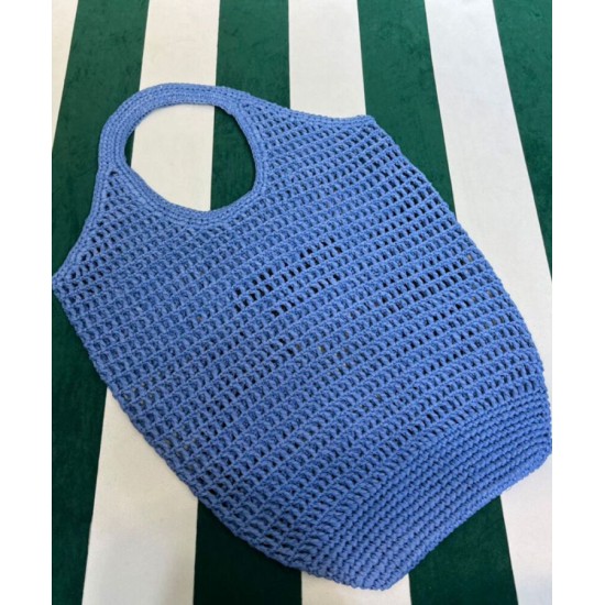 Replica Borsa tote in rafia Prada blu Replica Borsa tote in rafia Prada blu