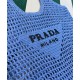 Replica Borsa tote in rafia Prada blu Replica Borsa tote in rafia Prada blu