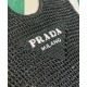 Replica Borsa tote Prada in rafia nera Replica Borsa tote Prada in rafia nera