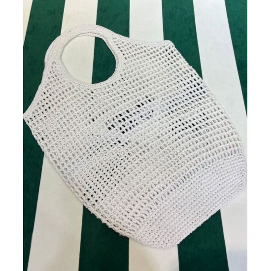 Replica Prada Borsa tote in rafia Crema Replica Prada Borsa tote in rafia Crema