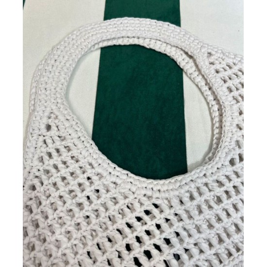 Replica Prada Borsa tote in rafia Crema Replica Prada Borsa tote in rafia Crema