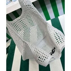 Prada Borsa tote in rafia Crema