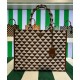 Replica Prada Borsa grande in tessuto jacquard Prada Symbole Caffè Replica Prada Borsa grande in tessuto jacquard Prada Symbole Caffè