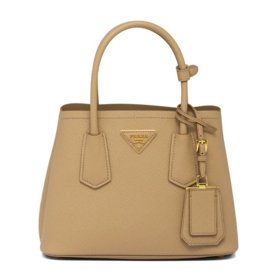 Replica Mini Borsa Prada Doppia In Pelle Saffiano Albicocca Replica Mini Borsa Prada Doppia In Pelle Saffiano Albicocca