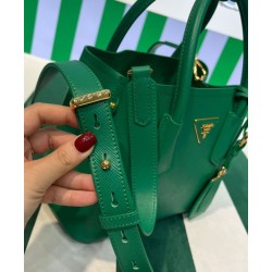 Mini Borsa Prada Doppia In Pelle Saffiano Verde Mini Borsa Prada Doppia In Pelle Saffiano Verde