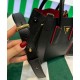 Replica Mini borsa Prada Double in pelle Saffiano nera Replica Mini borsa Prada Double in pelle Saffiano nera
